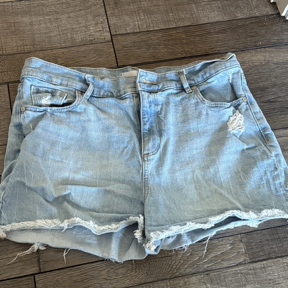 LOFT Light Blue Denim Shorts